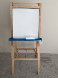 Double sided wood easel