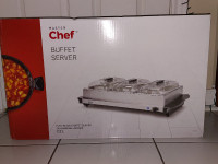 MASTER Chef 3-Tier Buffet Server/Food Warmer