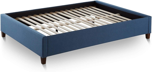 New LUCID Upholstered Full Size Platform Bed with Slats in Beds & Mattresses in City of Toronto - Image 3