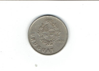 Pièce de monnaie d'un Peso de l'Uruguay