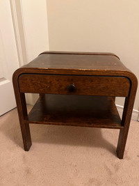 Wood Bedside/Nightstand Table