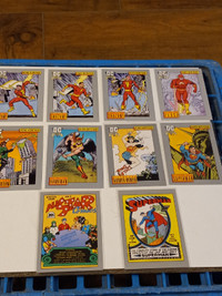 DC Comics Trading Cards 1991 Impel Shazam,Superman,Lot of 10 MT