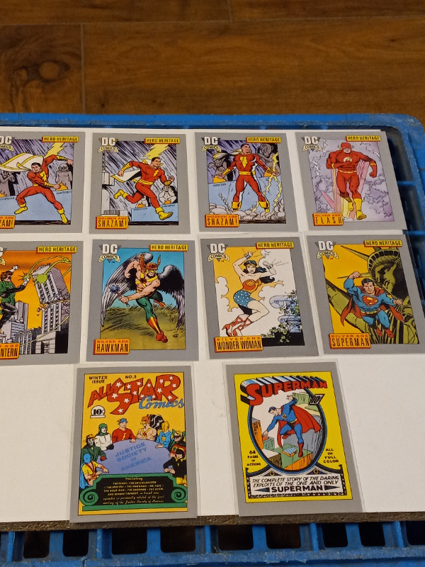DC Comics Trading Cards 1991 Impel Shazam,Superman,Lot of 10 MT in Arts & Collectibles in Trenton