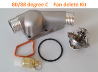Bmw e36 Fan clutch delete kit 80 degree C with alumium housing