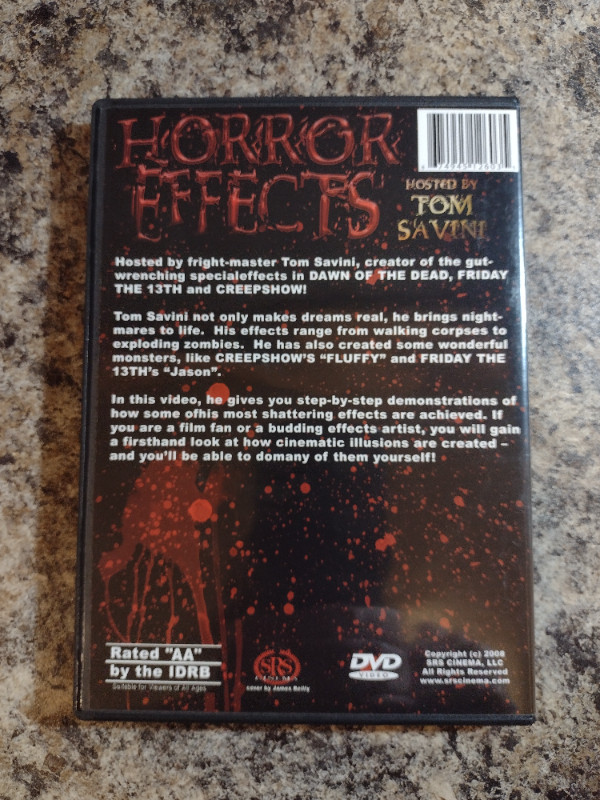 HORROR EFFECTS WITH TOM SAVINI DVD. in CDs, DVDs & Blu-ray in Edmonton - Image 2