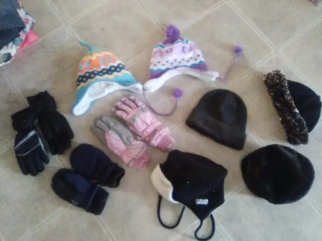 kids winter jackets, snow pants, hats -- size 10-12 in Kids & Youth in Calgary - Image 4