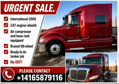 Selling my Highway truck in. International with CAT c13 engine rebuild and many parts changed. Truck...
