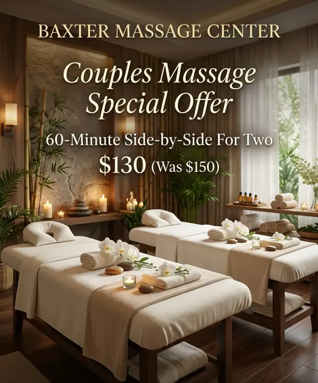 Special offer: Couple massage $130