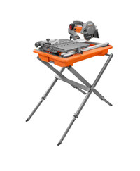 RIDGID 9-Amp 7-inch Portable Wet Tile Saw with Stand