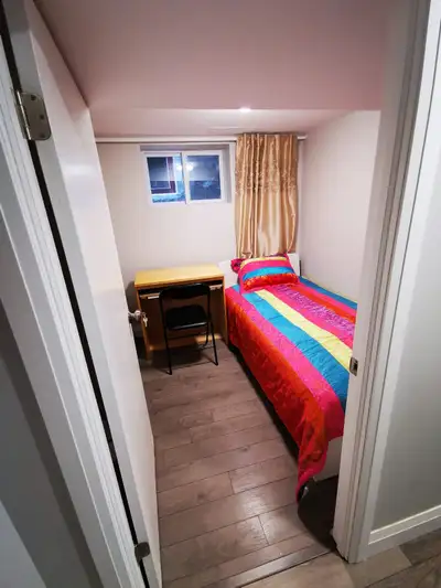 Just renovated one private bedroom for rent in the Basement. There are four rooms on the floor. Kitc...