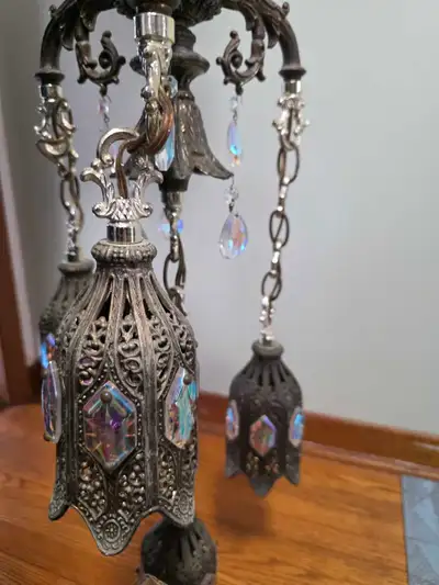 TULIP LAMP. SWAG LAMP. VINTAGE HANGING LAMP., View more