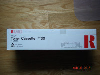 BRAND NEW RICOH TONER CASSETTE TYPE 30 - 1 UNIT