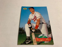1993Upper Deck On With#D16 Chipper Jones Atlanta Braves Baseball