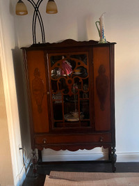 Antique China cabinet available.