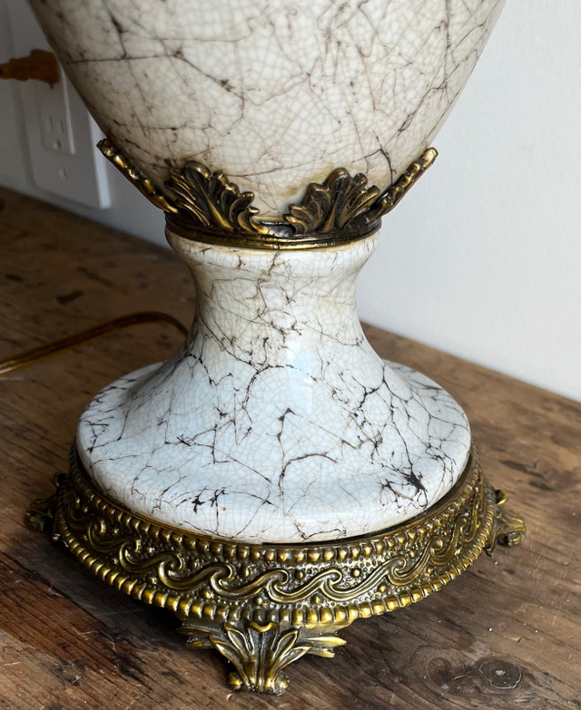 Vintage Bombay Company Marble Italian Column Table Lamp in Indoor Lighting & Fans in Bedford - Image 4