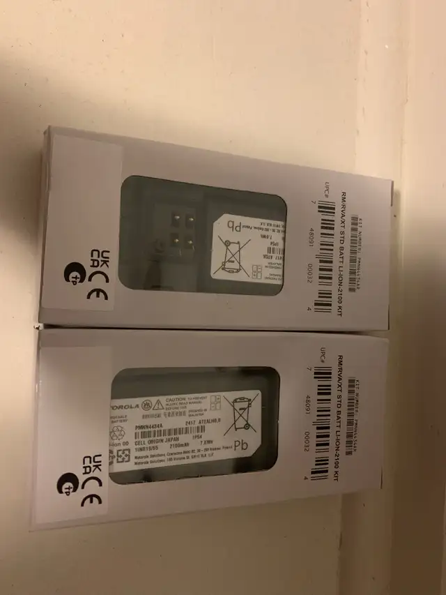 (2-Pack) PMNN4434A 2200mAh Li-ion Battery Compatible for Motorol in General Electronics in Grande Prairie - Image 3
