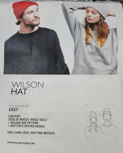 *NEW* Wilson toque knitting kit by Wool and the Gang, View more