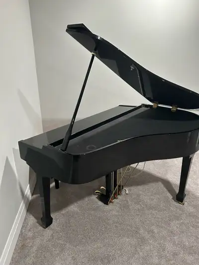 Working piano in good condition overall. One key only plays when the sustain pedal is pressed—everyt...