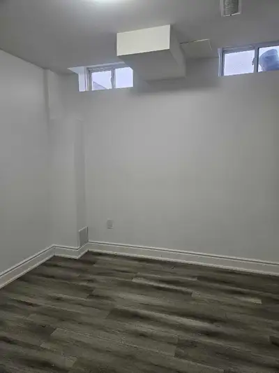 Two bed room basement is available for rent in a neat clean and quiet home . intersection is Steels...