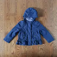 Toddler Girl's Hooded Jacket - Size 4T (NEW CONDITION)