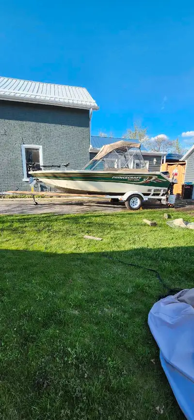 1999 princecraft pro 176 90hp comes with new muminbird side and bottom views, down rigger and salmon...