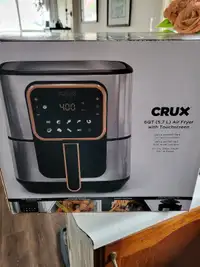 CRUX 6 Qt Air Fryer touch screen