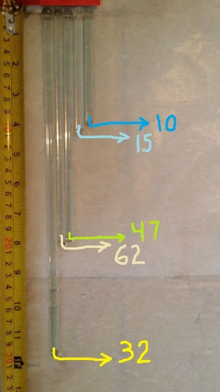 Vintage 5 Light Glass Rod Chandelier in Indoor Lighting & Fans in City of Toronto - Image 8