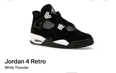 Jordan 4 white thunder size 12, View more