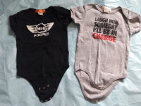 Boys onesies (mini Cooper and boss baby reference)