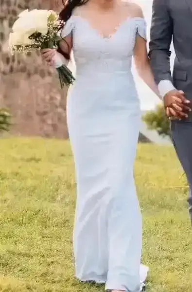 Ladies White Wedding Dress - Size 4/6, View more