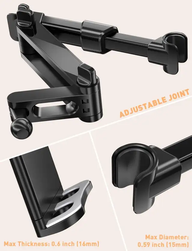 Car Headrest Tablet Mount Holder - Tryone Stretchable Backseat560191163891066883
