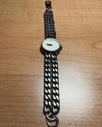 [$80] - Vintage Timex Quartz Women Watch Silver Tone Double Link