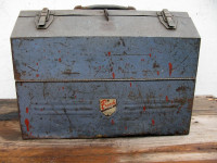 Vintage Folding Cantilever Toolbox Only $55