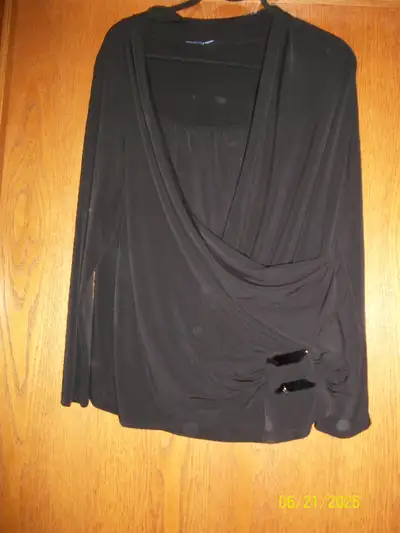 BLACK WITH BLING XL LADIES TOP, View more