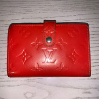 Louis Vuitton Authentic Monogram Vernis French Purse Wallet Red