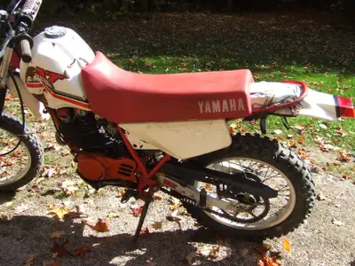 Very good motorcycle, in good condition, dented fuel tank, recent motor rebuild,cover and manual ava...