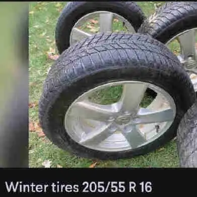New reduced price , winter tires, +5mm thread depth in very good conditios on VM aluminum rims.