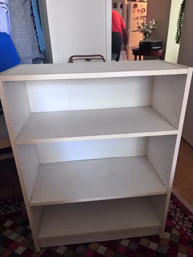 White 3-Shelf Bookcase