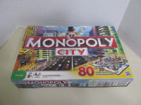 2008 MONOPOLY CITY JEU SOCIETE HASBRO 3D COMPLET FRANCAIS*