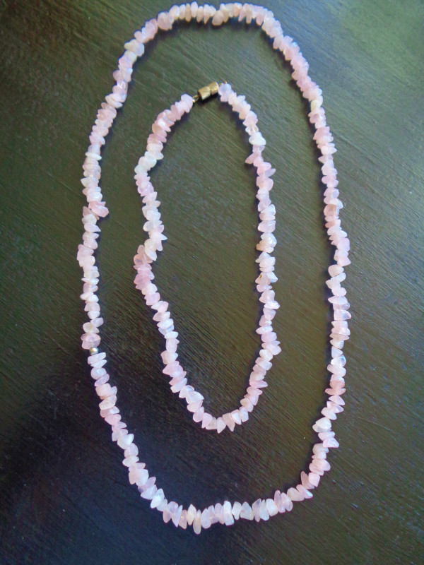 Natural Rose Quartz Nugget Necklace Duo in Jewellery & Watches in Victoria - Image 2