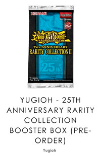 Yugioh TCG - Rarity Collection 2 Booster Box Preorder
