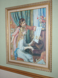 FIRST $85 ~Vintage Pierre Auguste Renoir  "Girls At The Piano"