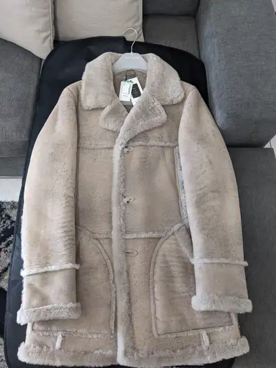 HISO Rebel Reversible Shearling Parka - Size 38 NEW, View more