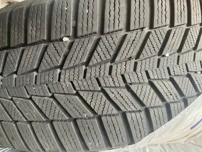 Continental Winter Contact - Set of 4 - 225 55r17 tires on steel wheels 5x120 bolt pattern (off Acur...