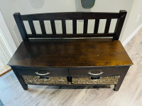 Solid Wood Entry Bench / Storage Bench