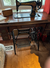 Antique Singer Sewing Cabinet