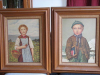 Albert Anker's, School Boy and Strawberry Girl Prints