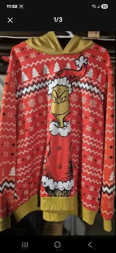 The Grinch Hoodie 2XL size, View more