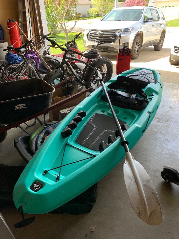Pelican Sentinel 100X EXO Kayak New with Paddle Canoes, Kayaks