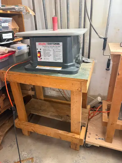 Craftsman Oscillating Spindle Sander + Accessories, View more